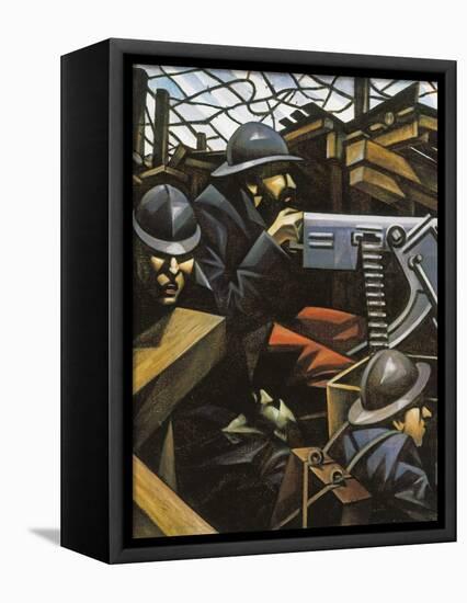 La Mitrailleuse-Christopher Richard Wynne Nevinson-Framed Stretched Canvas