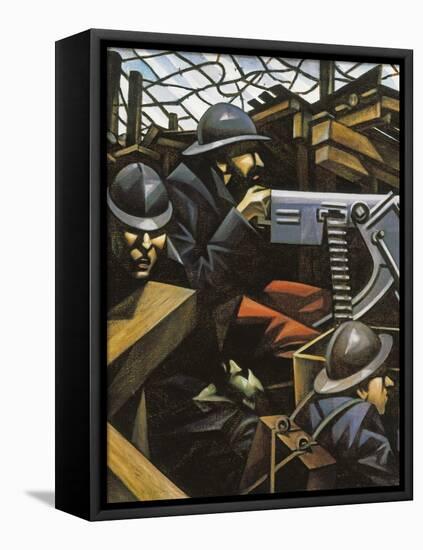 La Mitrailleuse-Christopher Richard Wynne Nevinson-Framed Stretched Canvas