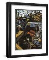 La Mitrailleuse-Christopher Richard Wynne Nevinson-Framed Premium Giclee Print