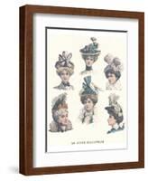 La Mode Illustree, Chapeaux II-null-Framed Art Print