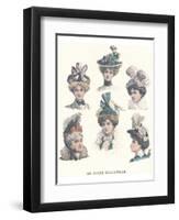 La Mode Illustree, Chapeaux II-null-Framed Art Print