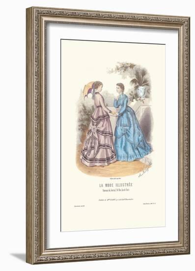 La Mode Illustree-null-Framed Art Print