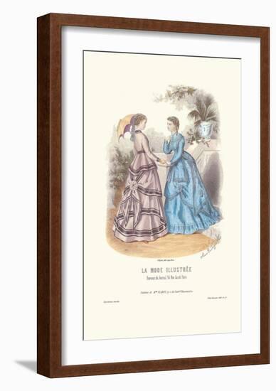 La Mode Illustree-null-Framed Art Print