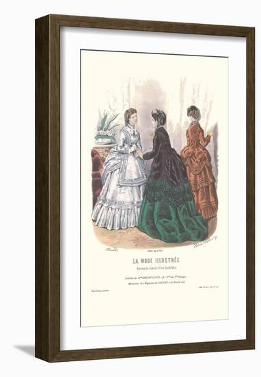 La Mode Illustree-null-Framed Art Print