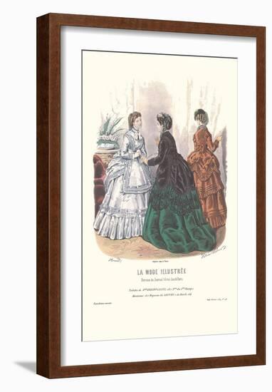 La Mode Illustree-null-Framed Art Print