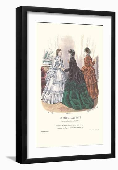 La Mode Illustree-null-Framed Art Print