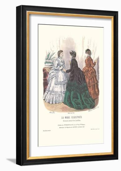 La Mode Illustree-null-Framed Art Print