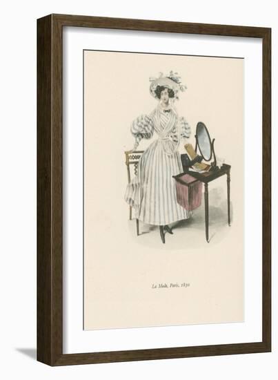 La Mode, Paris, 1830-null-Framed Giclee Print