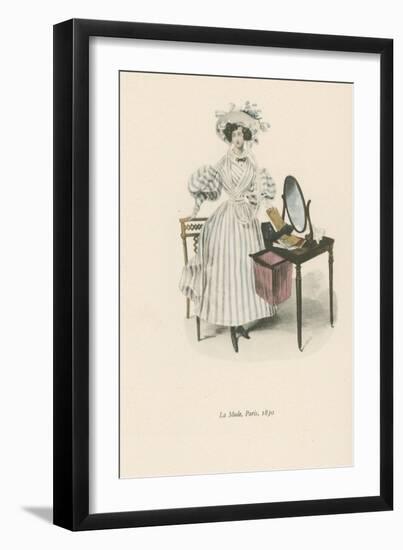 La Mode, Paris, 1830-null-Framed Giclee Print