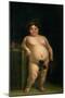 La Monstrua Desnuda, Eugenia Martinez Vallejo Unclothed-Don Juan Carreño de Miranda-Mounted Giclee Print