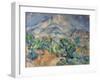 La montagne Sainte-Victoire au-dessus de la route du Tholonet-Paul Cézanne-Framed Giclee Print