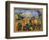 La Montagne Sainte Victoire Painting by Paul Cezanne (1839-1906) 1897 Sun. 0.54 X 0.81 M. Baltimore-Paul Cezanne-Framed Giclee Print