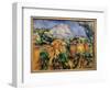 La Montagne Sainte Victoire Painting by Paul Cezanne (1839-1906) 1897 Sun. 0.54 X 0.81 M. Baltimore-Paul Cezanne-Framed Giclee Print