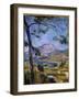 La Montagne Sainte Victoire Painting by Paul Cezanne (1839-1906) 19Th Century. Dim. 0,55 X 0,45 M P-Paul Cezanne-Framed Giclee Print