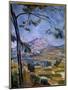 La Montagne Sainte Victoire Painting by Paul Cezanne (1839-1906) 19Th Century. Dim. 0,55 X 0,45 M P-Paul Cezanne-Mounted Giclee Print