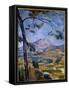 La Montagne Sainte Victoire Painting by Paul Cezanne (1839-1906) 19Th Century. Dim. 0,55 X 0,45 M P-Paul Cezanne-Framed Stretched Canvas