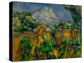 La Montagne Sainte Victoire vue de Bibemus, 1897.-Paul Cezanne-Stretched Canvas