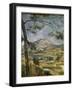 La montagne Sainte Victoire-Paul Cézanne-Framed Giclee Print