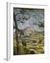 La montagne Sainte Victoire-Paul Cézanne-Framed Giclee Print