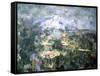 La montagne Sainte-Victoire-Paul Cézanne-Framed Stretched Canvas