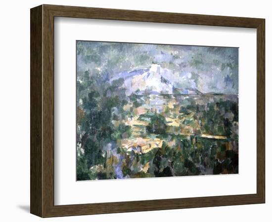 La montagne Sainte-Victoire-Paul Cézanne-Framed Giclee Print