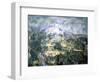 La montagne Sainte-Victoire-Paul Cézanne-Framed Giclee Print