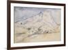 La montagne Sainte Victoire-Paul Cézanne-Framed Giclee Print