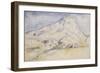 La montagne Sainte Victoire-Paul Cézanne-Framed Giclee Print