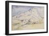 La montagne Sainte Victoire-Paul Cézanne-Framed Giclee Print