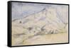 La montagne Sainte Victoire-Paul Cézanne-Framed Stretched Canvas