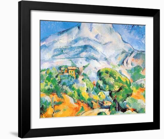 La Montagne St. Victoire-Paul Cézanne-Framed Art Print