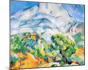 La Montagne St. Victoire-Paul Cézanne-Mounted Art Print