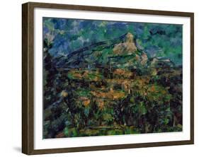 La Montaigne Sainte-Victoire, 1905-Paul Cézanne-Framed Giclee Print