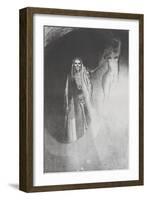 La Mort: 'C'Est Moi Qui Te Rends Serieuse;..', 1896-Odilon Redon-Framed Giclee Print