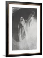 La Mort: 'C'Est Moi Qui Te Rends Serieuse;..', 1896-Odilon Redon-Framed Giclee Print