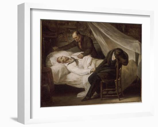 La Mort de Géricault-Ary Scheffer-Framed Giclee Print