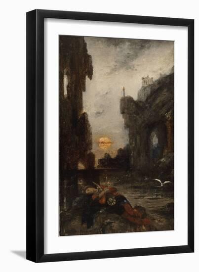 La Mort de Sapho-Gustave Moreau-Framed Giclee Print