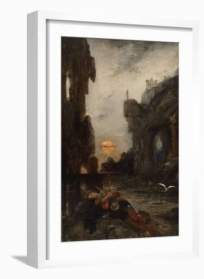 La Mort de Sapho-Gustave Moreau-Framed Giclee Print