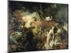 La Mort de Sardanapale-Eugene Delacroix-Mounted Giclee Print