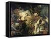 La Mort de Sardanapale-Eugene Delacroix-Framed Stretched Canvas