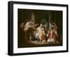 La mort de Socrate-François Louis Joseph Watteau-Framed Giclee Print