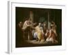 La mort de Socrate-François Louis Joseph Watteau-Framed Giclee Print