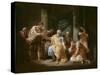 La mort de Socrate-François Louis Joseph Watteau-Stretched Canvas