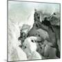 La Mortine Cave, at the Summit of the Buet (Savoy)-Leon, Levy et Fils-Mounted Photographic Print