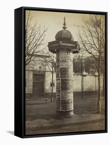 La Mosquée de Paris-Charles Marville-Framed Stretched Canvas