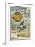 La Mountain Falling from His Balloon, Iona, Usa, 1874-null-Framed Giclee Print