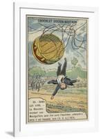 La Mountain Falling from His Balloon, Iona, Usa, 1874-null-Framed Giclee Print