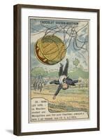 La Mountain Falling from His Balloon, Iona, Usa, 1874-null-Framed Giclee Print