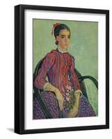 'La Mousmé', 1888-Vincent van Gogh-Framed Giclee Print