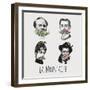 La Moustache I-Clara Wells-Framed Giclee Print